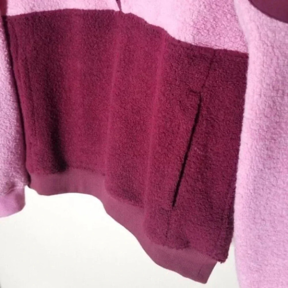 Outdoor Voices Pink Wool  Blend MegaFleece Half-Zip Hoodie S - Picture 7 of 12